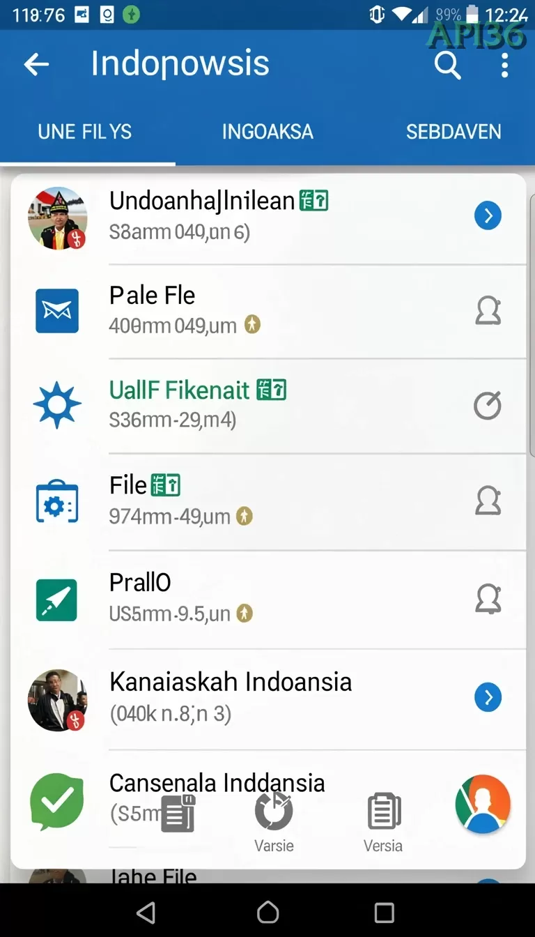Cuplikan layar 889ZK — halaman utama