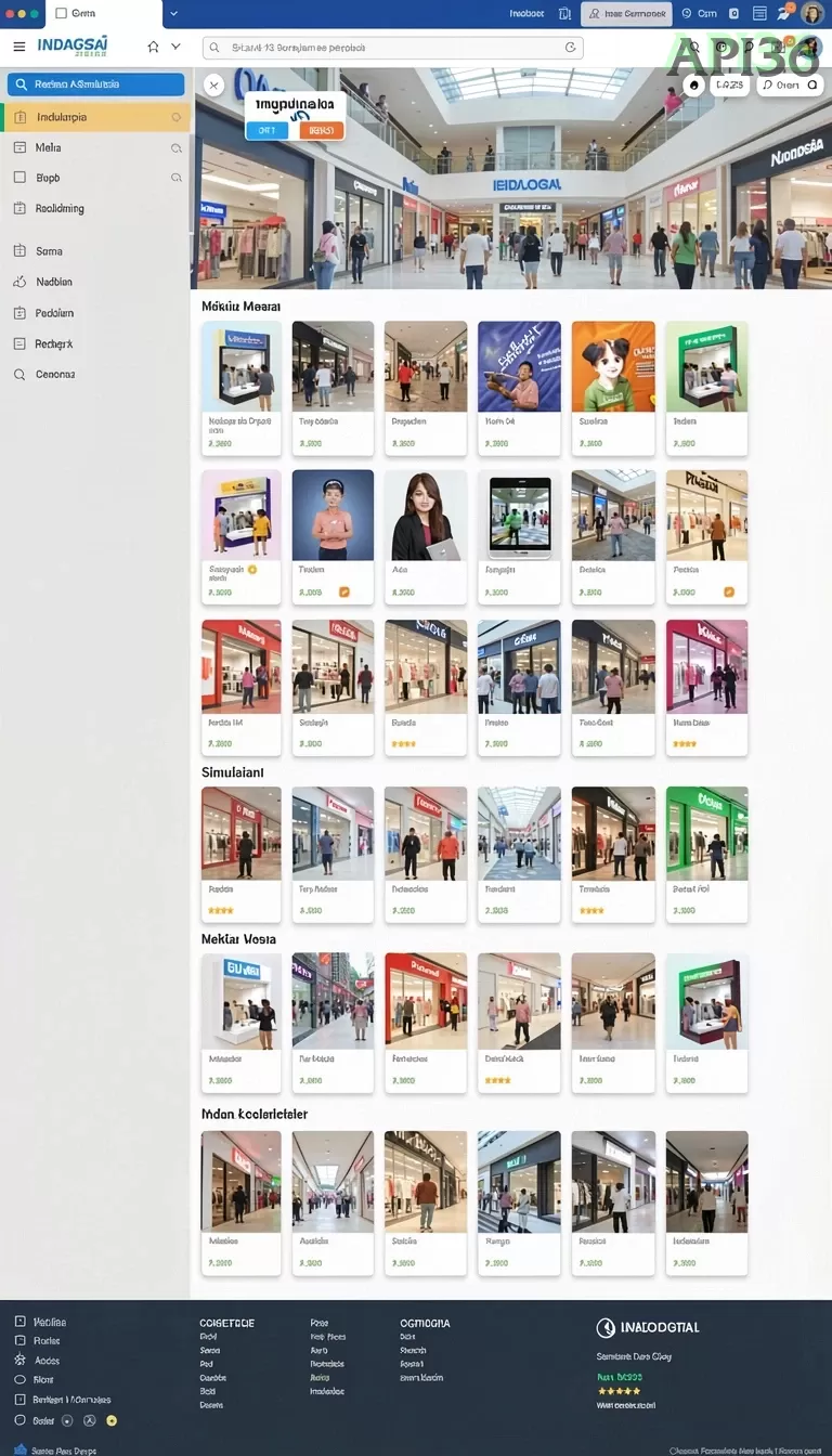 Cuplikan layar RR89 — menu navigasi