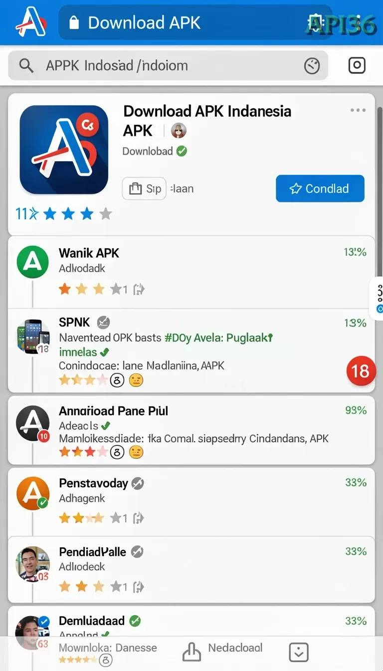Cuplikan layar MACANTOGEL — menu navigasi