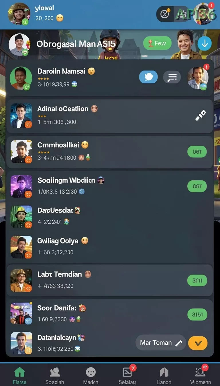 Cuplikan layar QQSTAR — aktivitas
